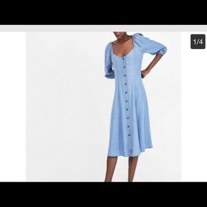 Zara Women’s Off the Shoulder Midi Dress